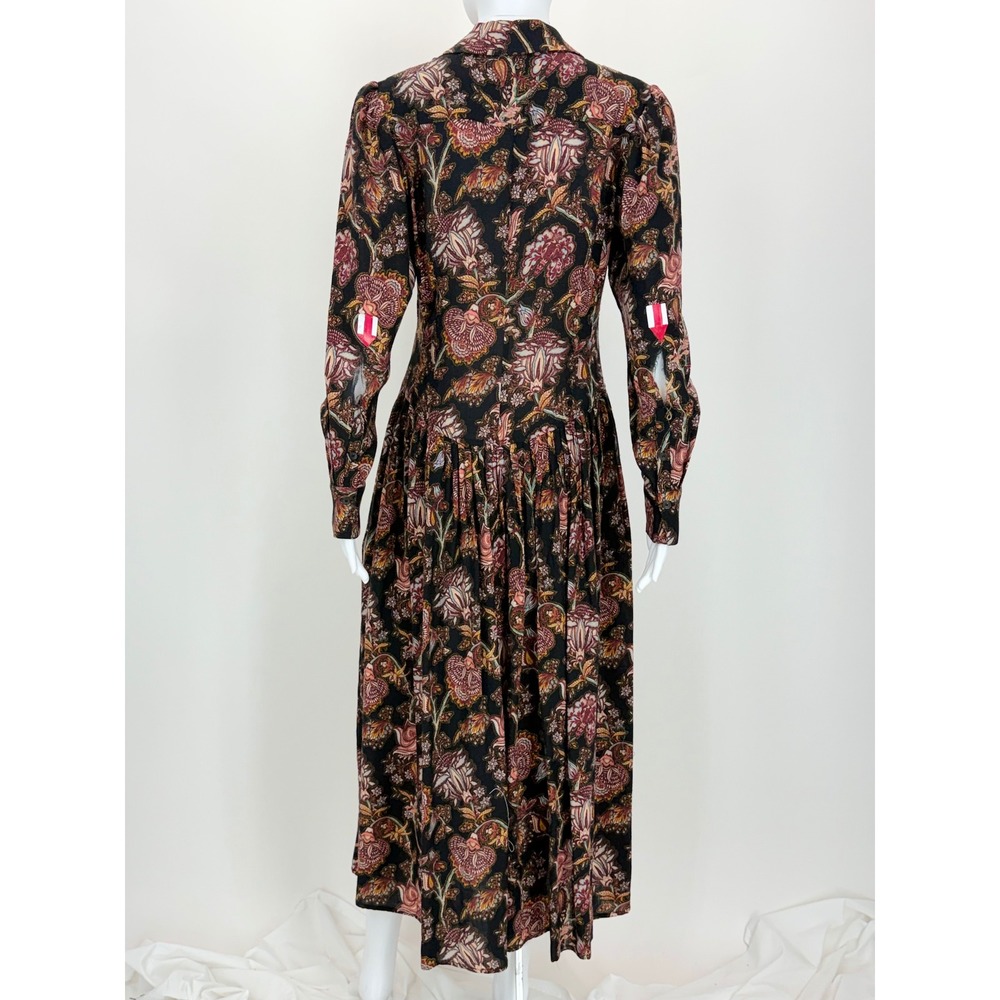 Ulla Johnson Celia Paisley Collared Dress Size Medium - Picture 4 of 7
